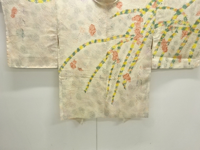 JAPANESE KIMONO / ANTIQUE HAORI / SILK / ALL SHIBORI / WEEPING FLOWER